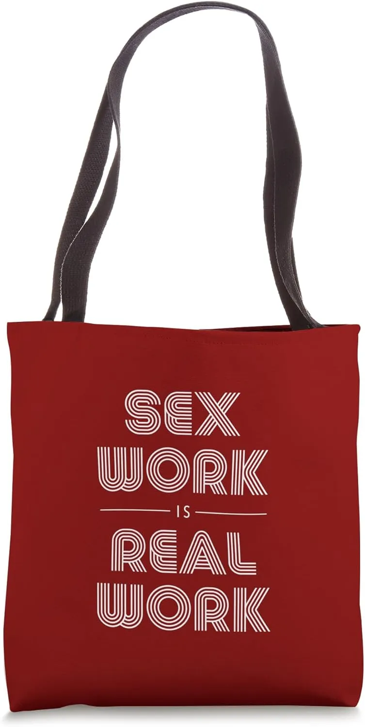 SEX WORK IS REAL WORK Retro Design Tote Bag