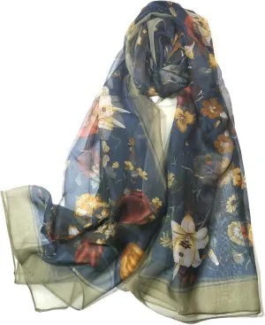 Shanlin Super Large Silk Feel Floral Scarves for Women in Gift Box