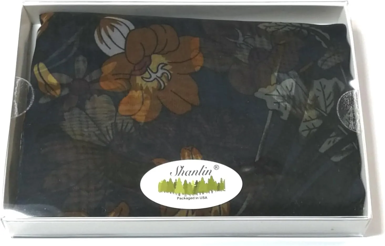 Shanlin Super Large Silk Feel Floral Scarves for Women in Gift Box