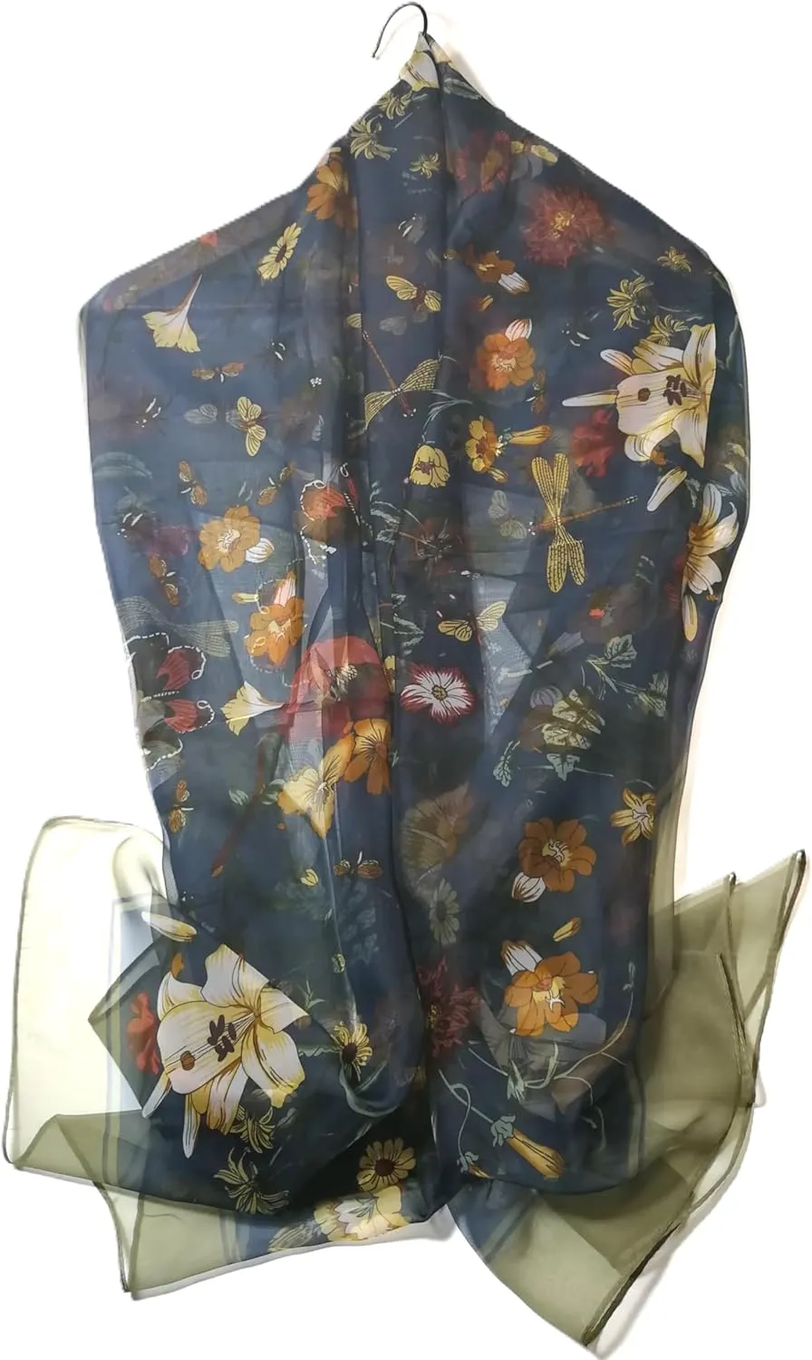 Shanlin Super Large Silk Feel Floral Scarves for Women in Gift Box