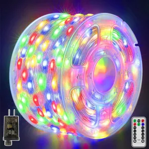 shineshine Christmas Lights 1000LED 328FT, IP67 Waterproof Outdoor String Lights with Remote and Timer 8 Modes, Outdoor Christmas Lights Holiday Xmas Yard Wedding Party Decor (Multicolor)