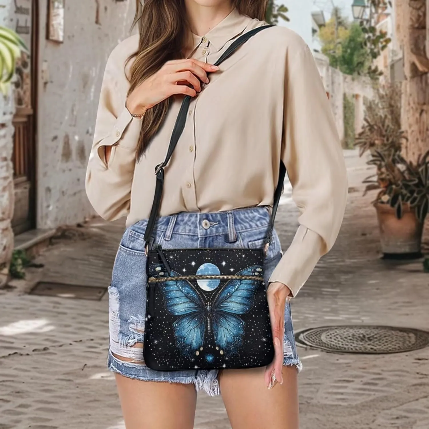 Shoulder Bag Crossbody Purses for Women Leather Handbag Purse Long Strap Crossbody Bags