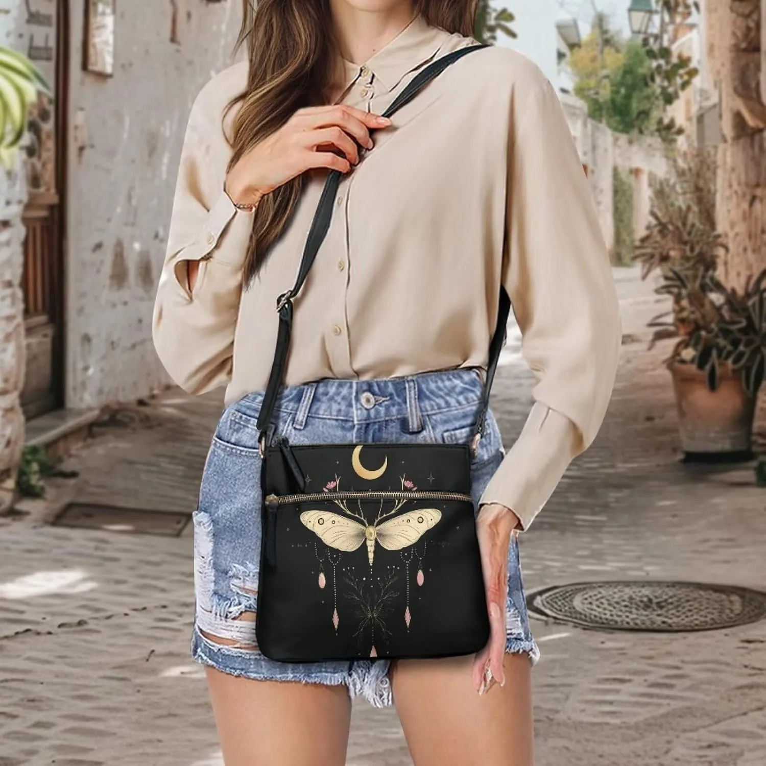 Shoulder Bag Crossbody Purses for Women Leather Handbag Purse Long Strap Crossbody Bags