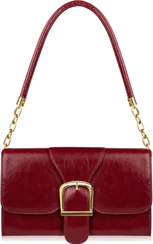 Shoulder Bag for Women, Cute Soft PU Leather Small Purse Handbags, Trendy Underarm Bag Tote Clutch Purses for Women