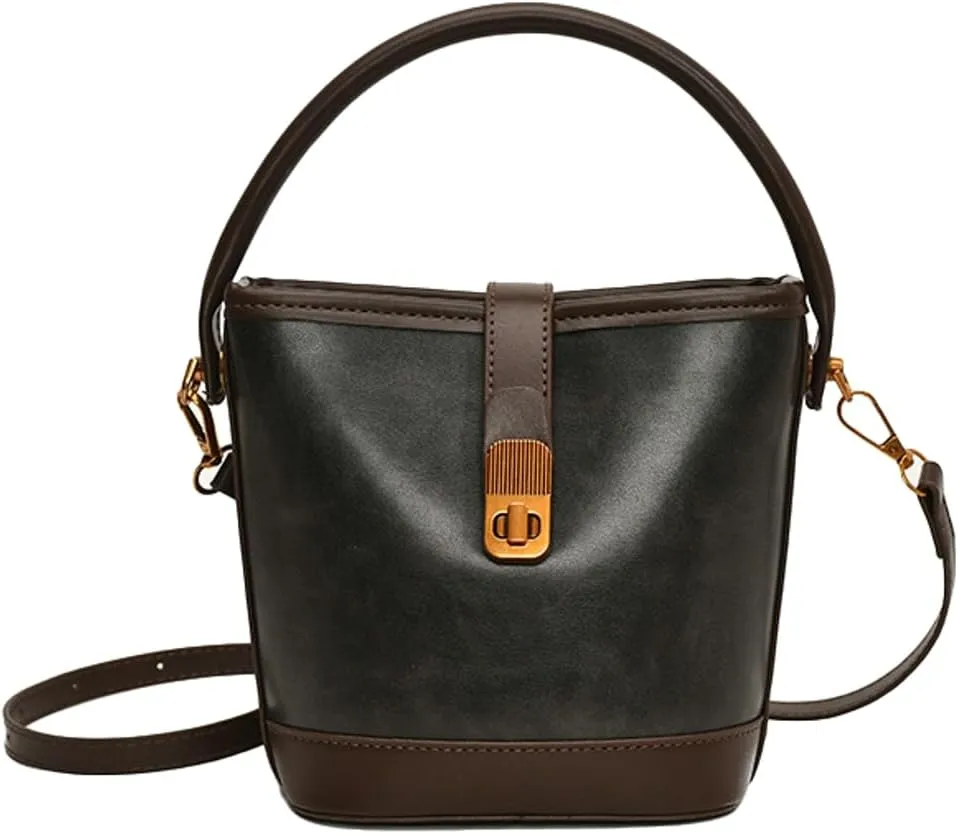 Shoulder Bags for Women Tote Bag Retro PU Leather Crossbody Bag Vinatge Soft Shoulder Purses Handbags