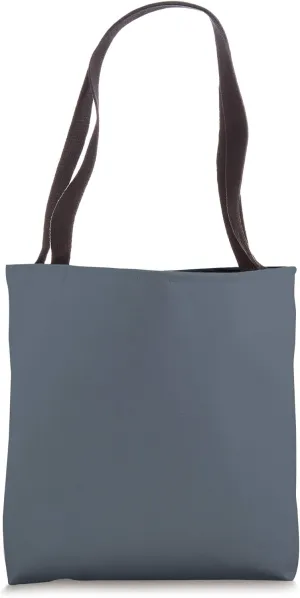 Simple Chic Solid Color Smoky Slate Blue Tote Bag