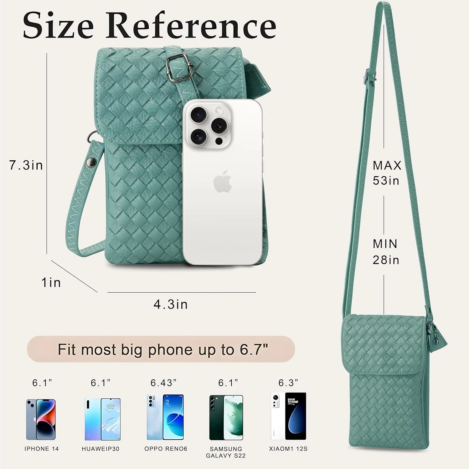 Small Crossbody Bags for Women Small Purses Woven Cell Phone Purse Travel Purse Wallet Phone Purses