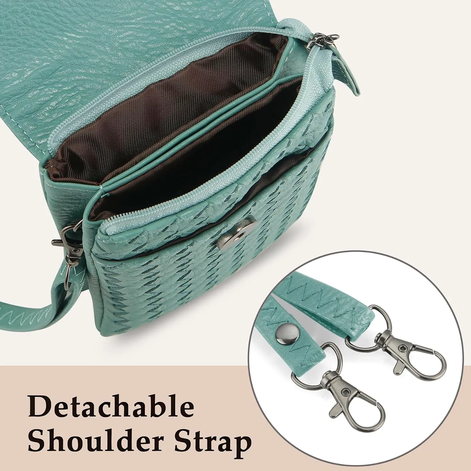Small Crossbody Bags for Women Small Purses Woven Cell Phone Purse Travel Purse Wallet Phone Purses