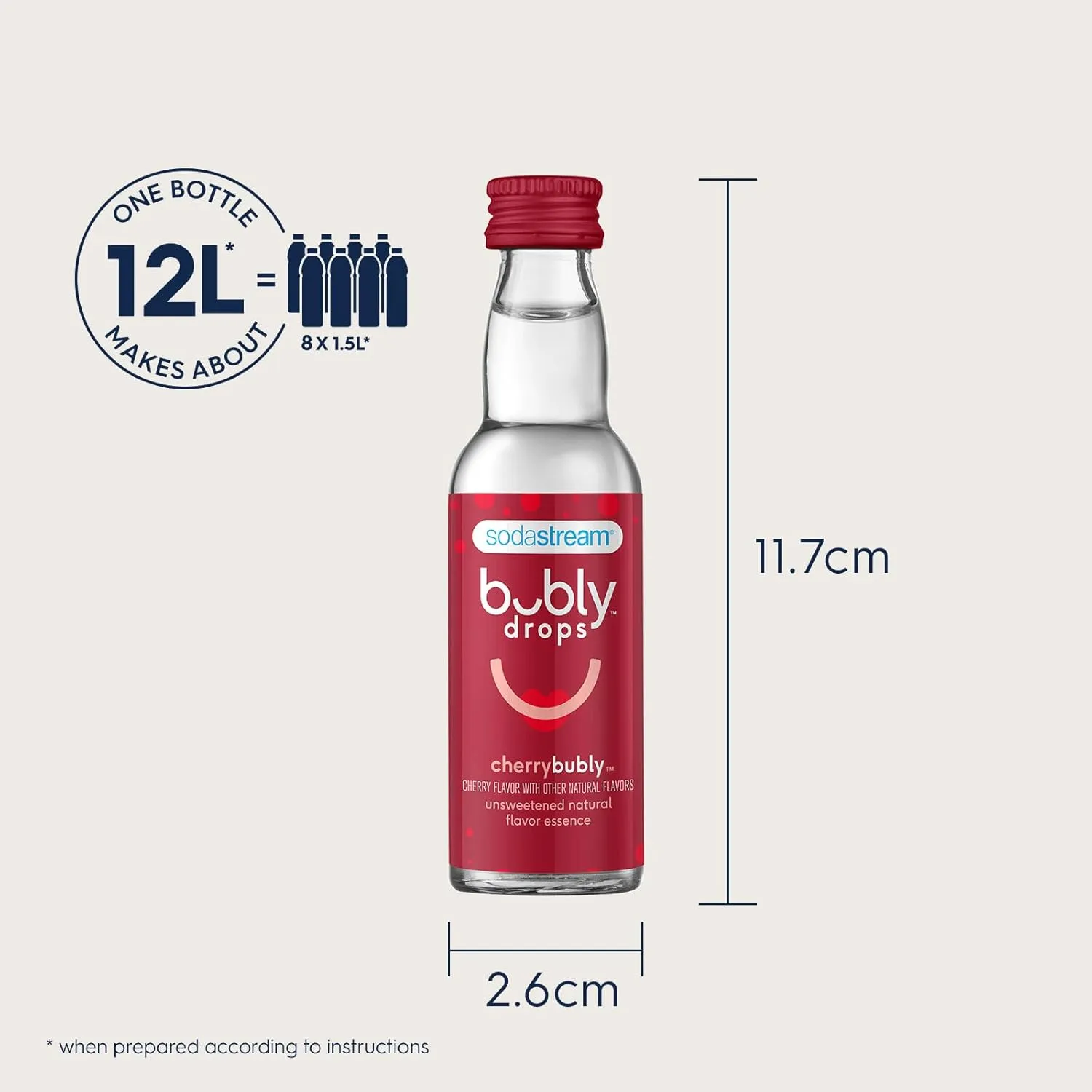 SodaStream - Bubly Fruit Drops for Sparkling Water | Natural Fruit Flavor | Zero Calories, No Sweeteners | Create Your Own Bubly with SodaStream | Variety Pack, Bubly Original, Pack of 6 | 8 Fl Oz