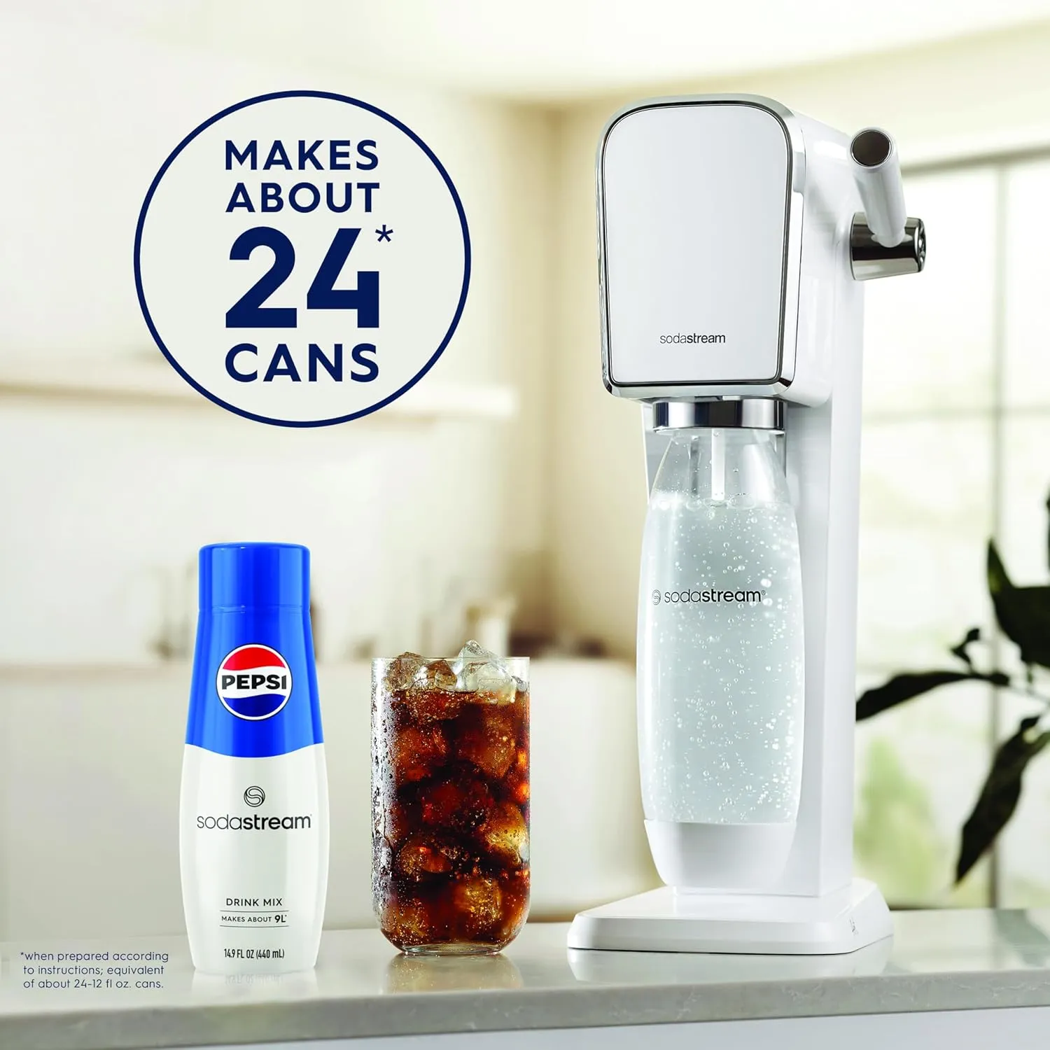 SodaStream Pepsi, Starry & MTN Dew, Regular, 440ml, (Pack of 3)