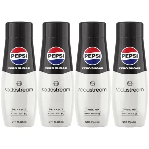 SodaStream® Pepsi® Zero Sugar Beverage Mix (440ml, Pack of 4)