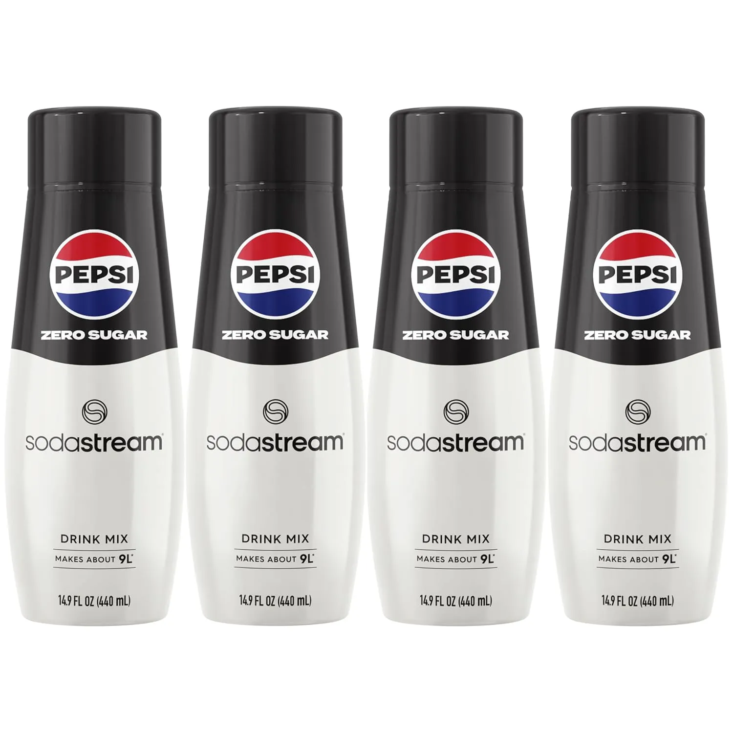 SodaStream® Pepsi® Zero Sugar Beverage Mix (440ml, Pack of 4)