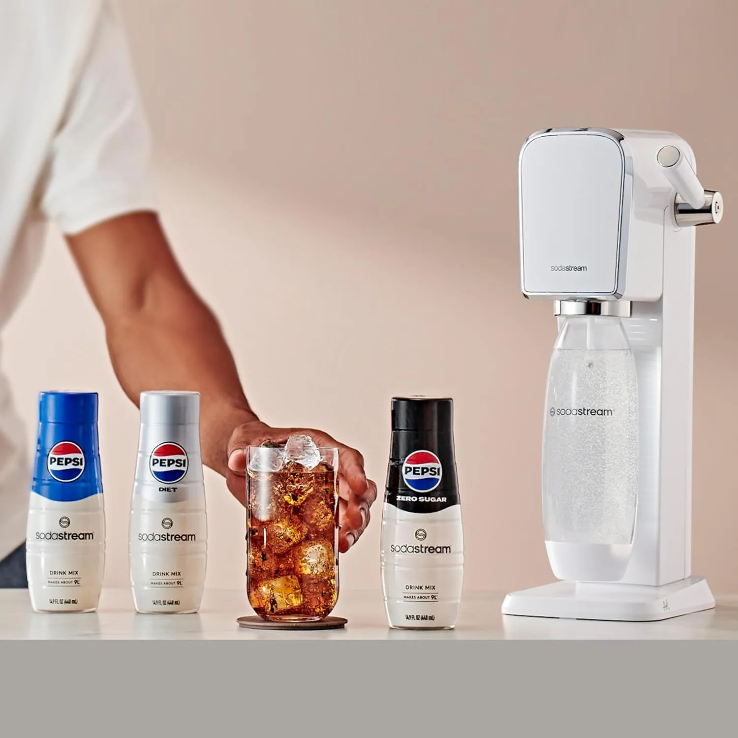 SodaStream® Pepsi® Zero Sugar Beverage Mix (440ml, Pack of 4)