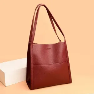 Solid Color Simple Shoulder Bag