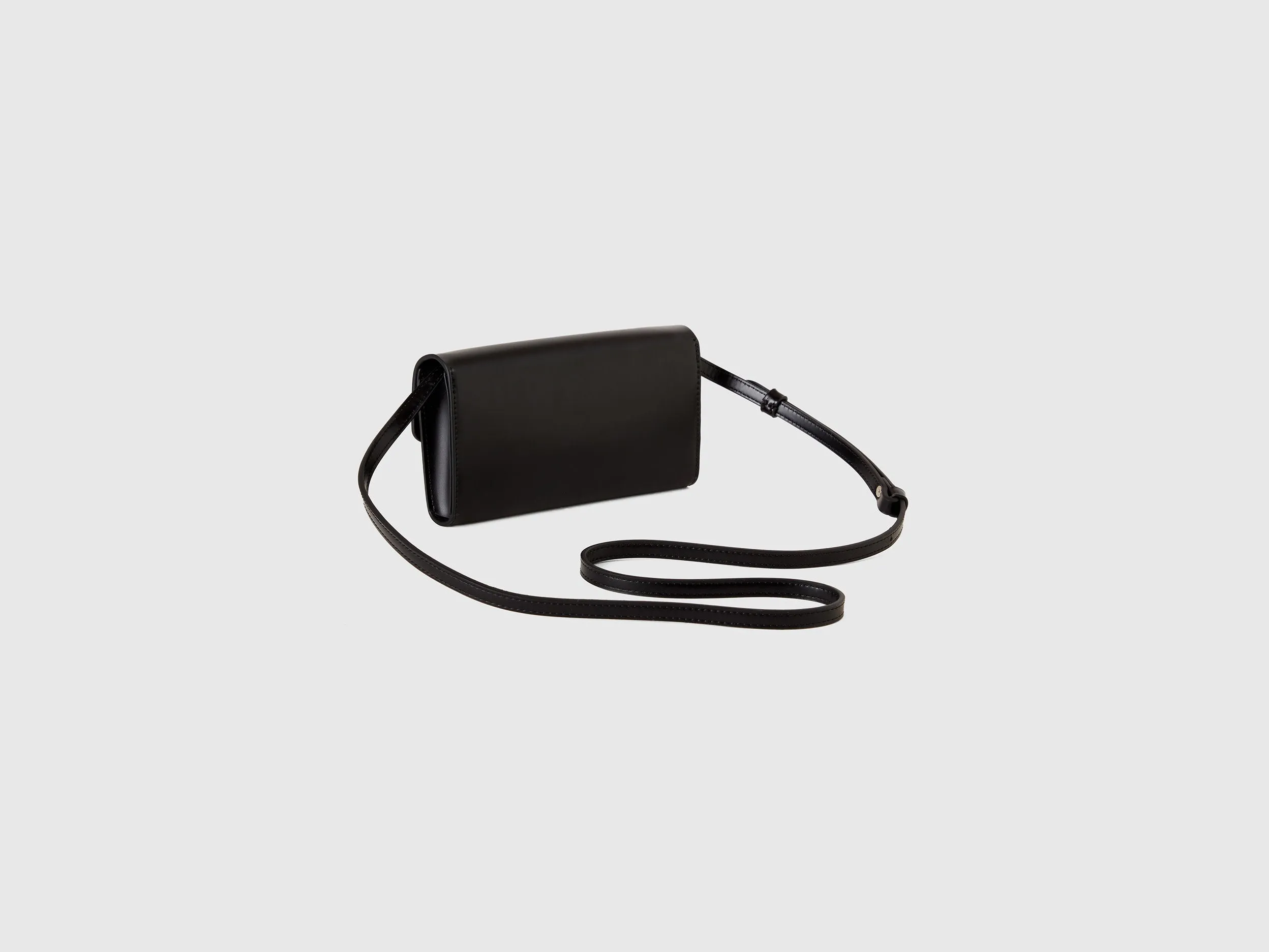 Solid Push Button Sling Bag