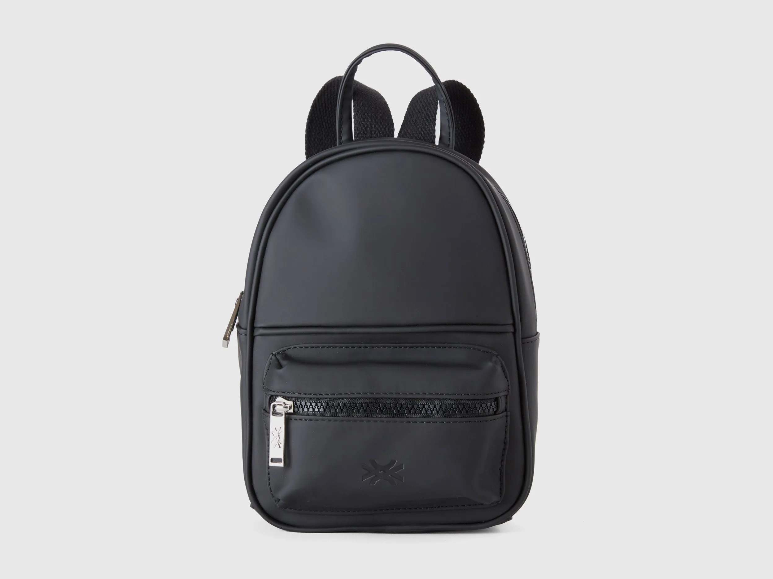 Solid Zipper Backpack