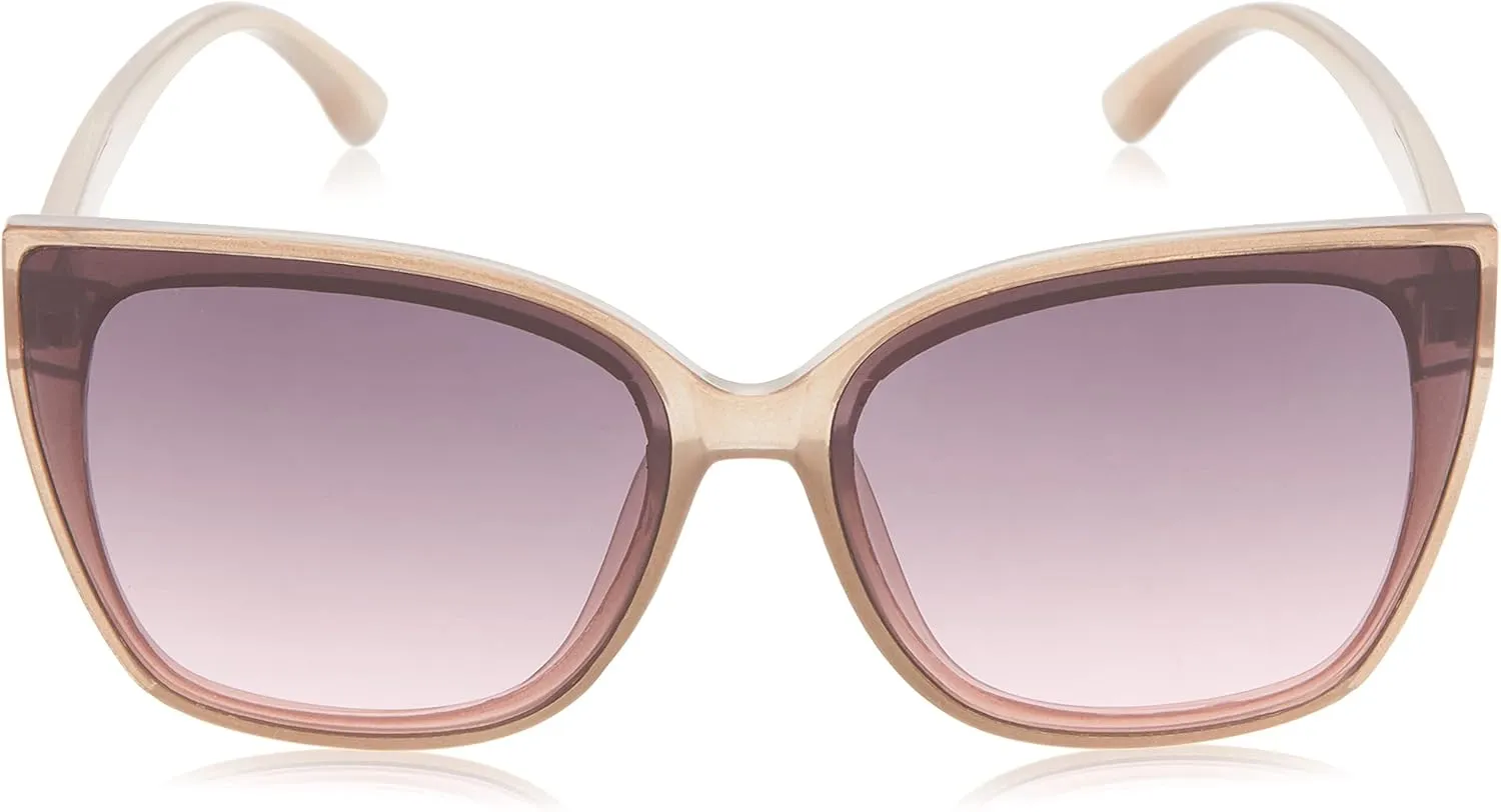 Southpole Women's 1086sp Sparkling Uv400 Protective Cat Eye Sunglasses. Cool Gifts for Her, 62 Mm