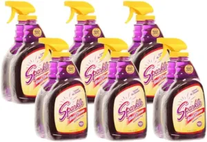 Sparkle Glass Cleaner 1 Spray Bottle 33.8 And 1 Refill 33.8, Ammonia-Free Original Formula Heavy Duty Glass Cleaner, Leaves No Streaks (67.6 Fl Oz,Pack of 6)