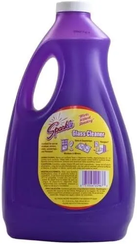 Sparkle Glass Cleaner Spray Refill Bottle, Ammonia-Free Original Formula Heavy Duty Glass Cleaner, Leaves No Streaks, 2 Liter Refill Bottle (Pack of 1)
