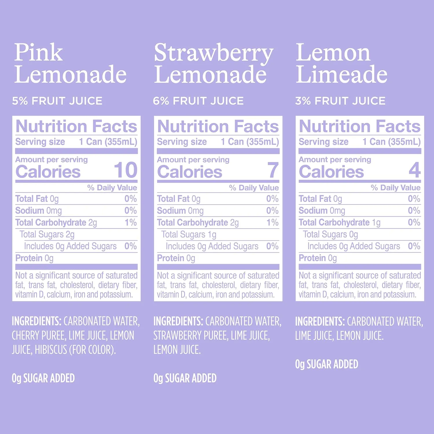 Spindrift Lemonade 3 Flavor Variety 20 Pack,12 Fl Oz (Pack of 20)