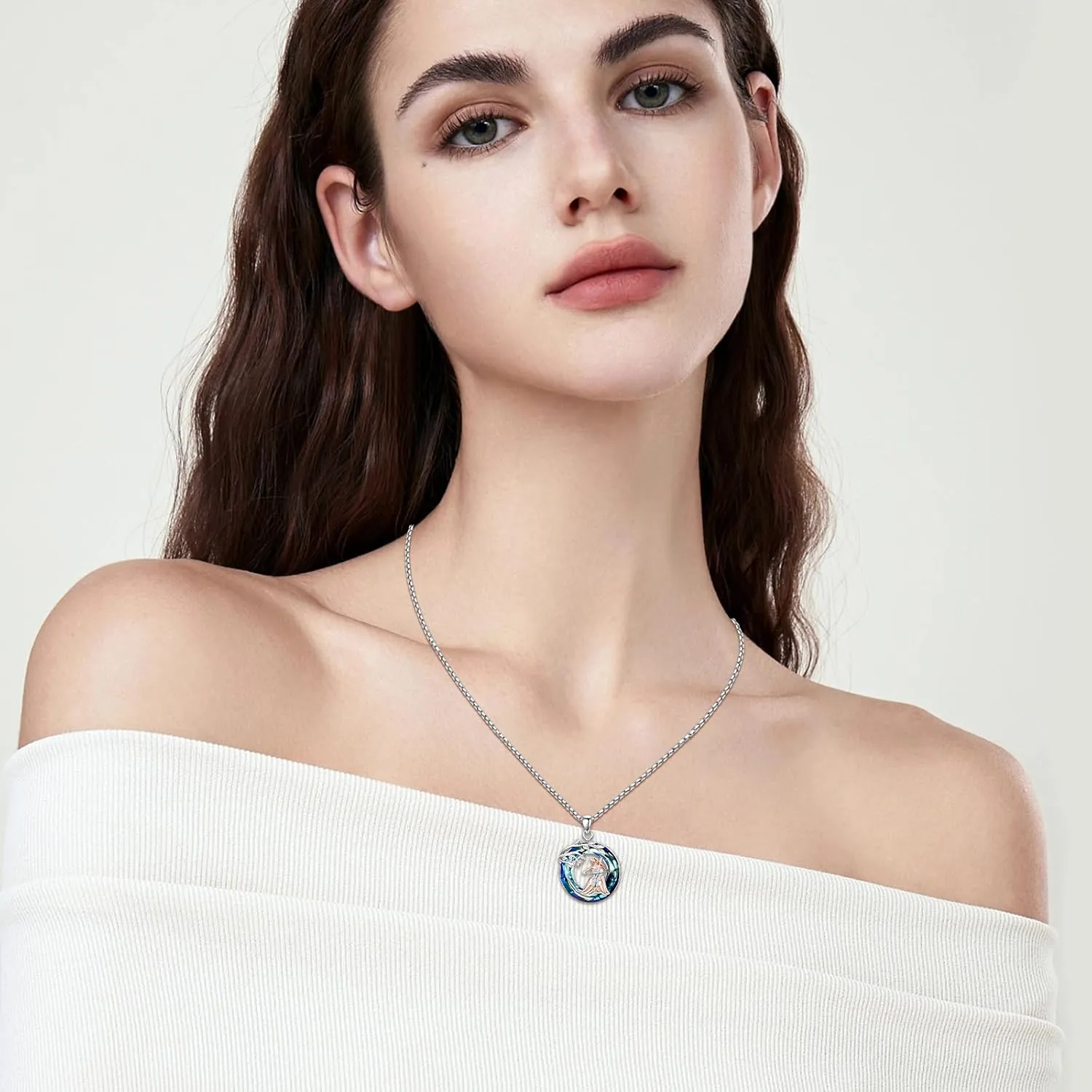 Sport/Music Necklace for Women 925 Sterling Silver Crystal Pendant Tree of Life Jewelry Gifts for Sport Players