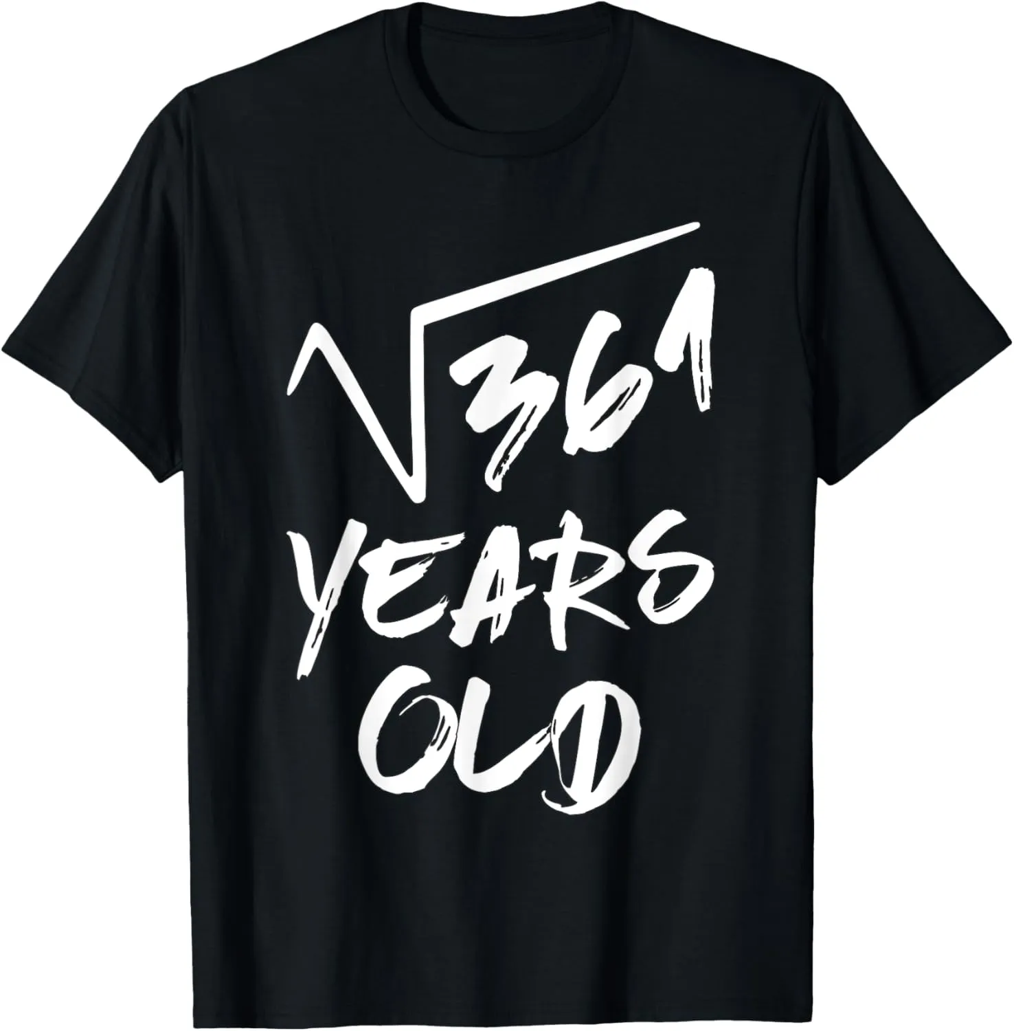 Square Root Of 361 Retro 19 Year Old Math Funny Vintage T-Shirt