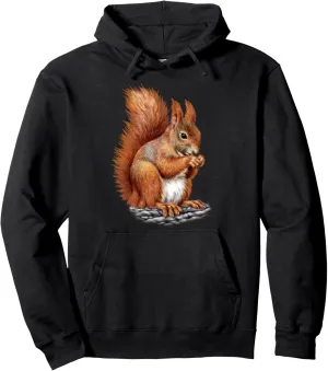 Squirrel Crazy Furry Animals Critters Fur Convention Fandom Pullover Hoodie