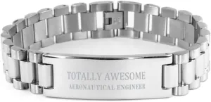 Stainless Steel Aeronautical Engineer Bracelet - Totally Awesome Gifts for Aviation Enthusiasts and Graduation, Birthday, and Christmas Celebrations