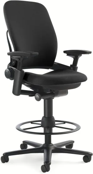 Steelcase Leap Fabric Stool, Black