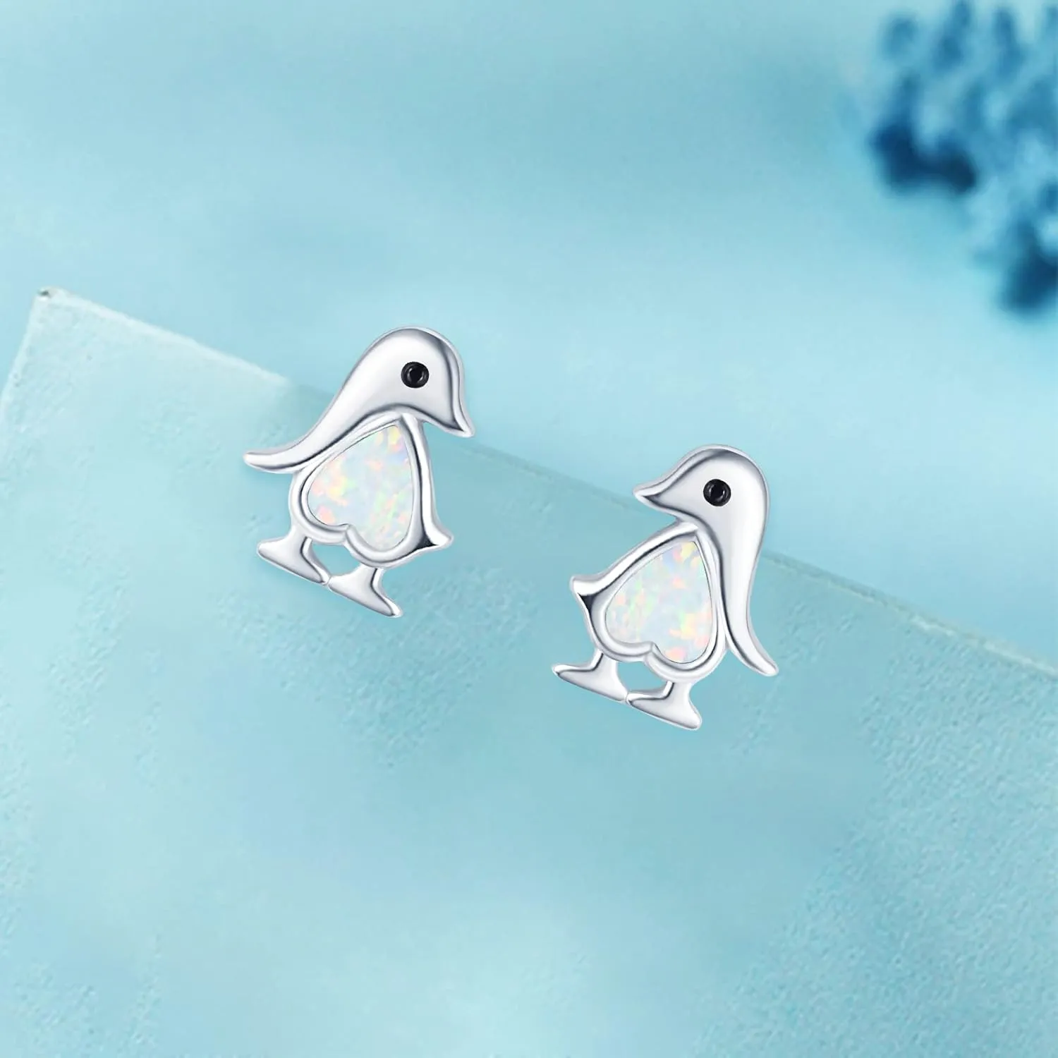 Sterling Silver Dinosaur/Turtle/Sheep/Dragonfly/Panda/Bunny/Mushroom/Cat/Spider Stud Earrings Animal Earring Hypoallergenic Jewelry Gifts for Women Sister Daughter