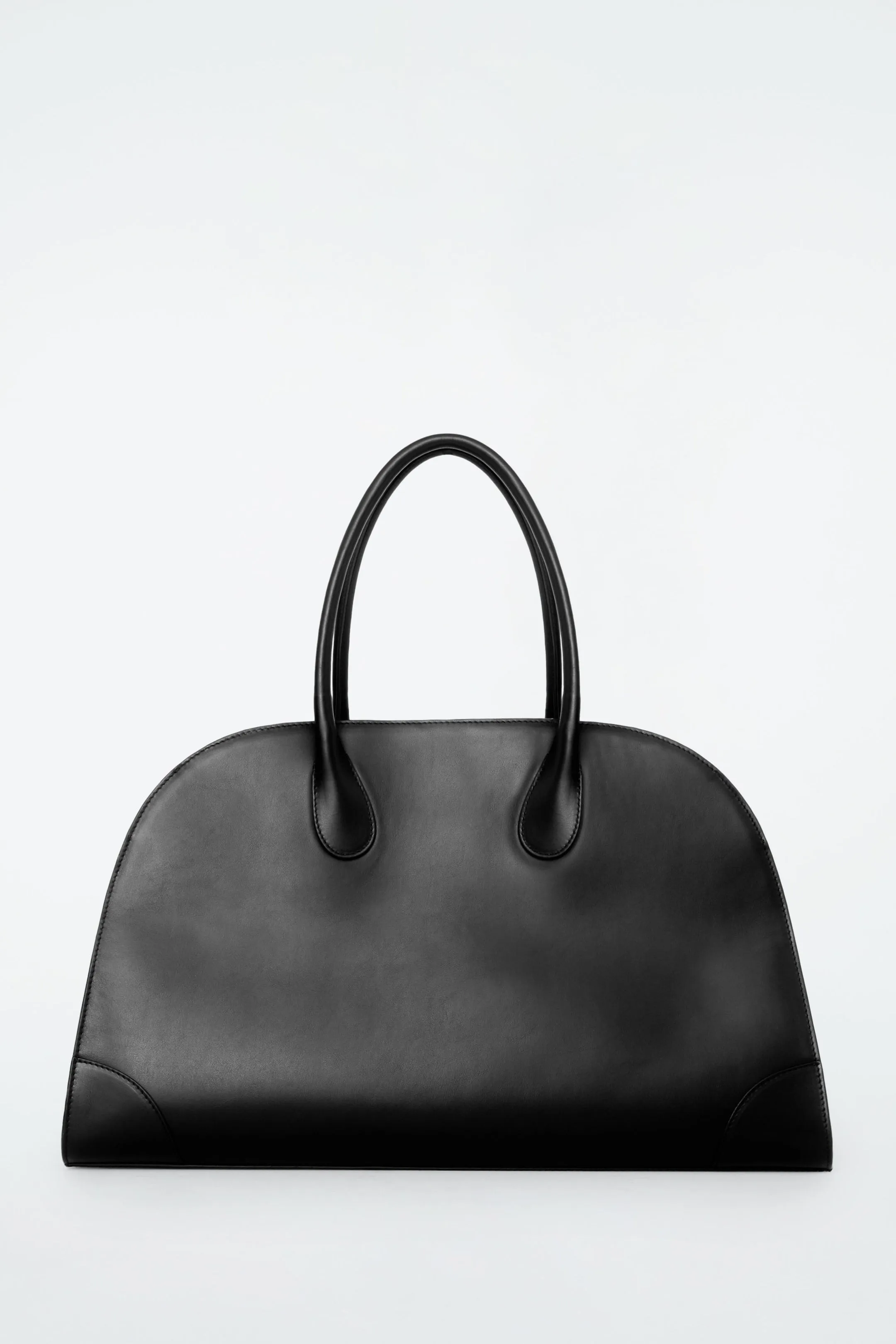 Studio leather bowling bag