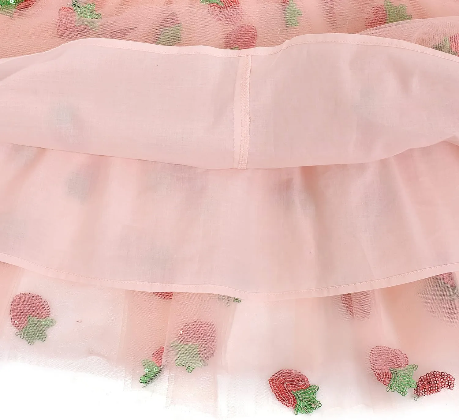 Sunny Fashion Girls Dress Long Sleeve Christmas Owl Sparkling Sequin Tulle