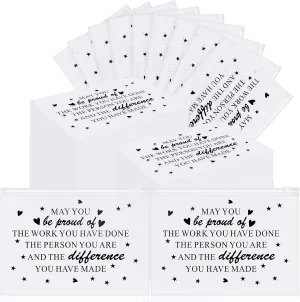 Sweetude 100 Pcs Bulk Inspirational Gifts for Women Worker Nurse Travel Makeup Bags You Are Braver Awesome EVA Cosmetic Toiletry Bag Birthday Mother's Day Gift(Proud,8 x 6 Inch)