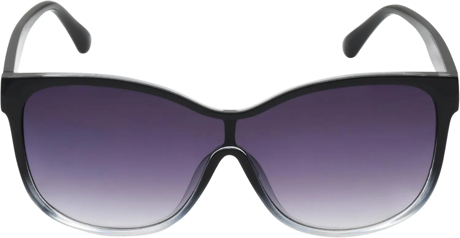 TAHARI Women's Chic Shield UV400 Protective Cat Eye Sunglasses
