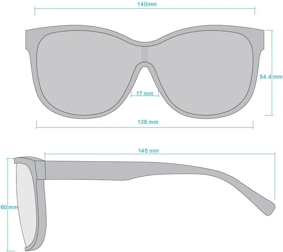 TAHARI Women's Chic Shield UV400 Protective Cat Eye Sunglasses