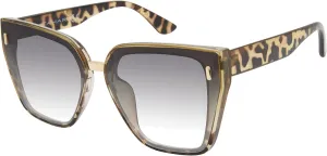 TAHARI Women's Chic Shield UV400 Protective Cat Eye Sunglasses