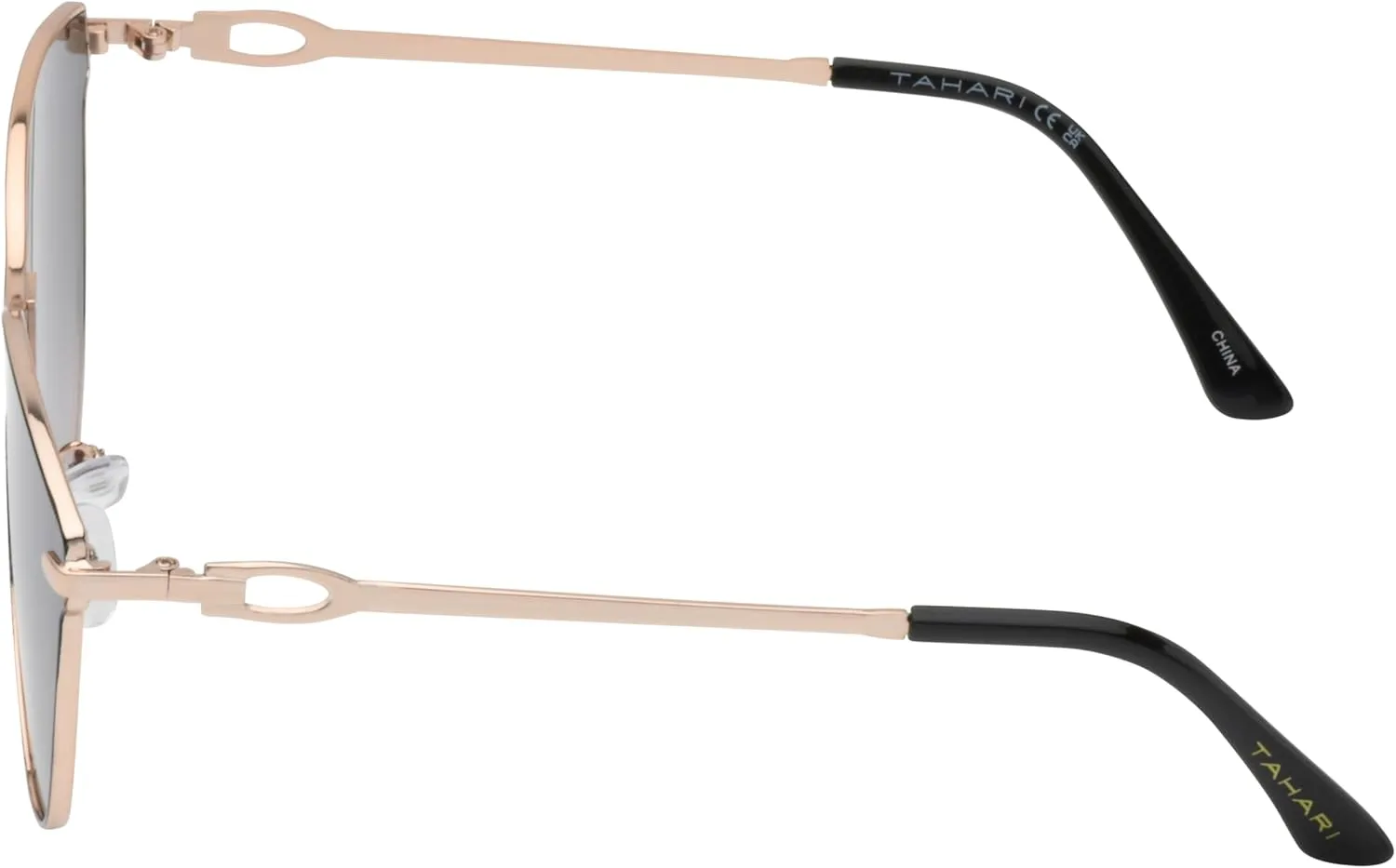 TAHARI Women's Chic Shield UV400 Protective Cat Eye Sunglasses