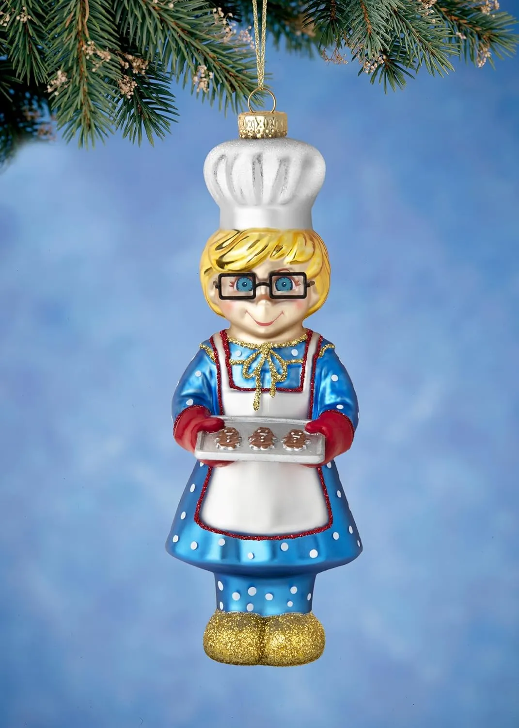 The Ashton-Drake Galleries Mrs. Beasley Glass Ornament Collection (Backing Up Memories Mrs. Beasley)