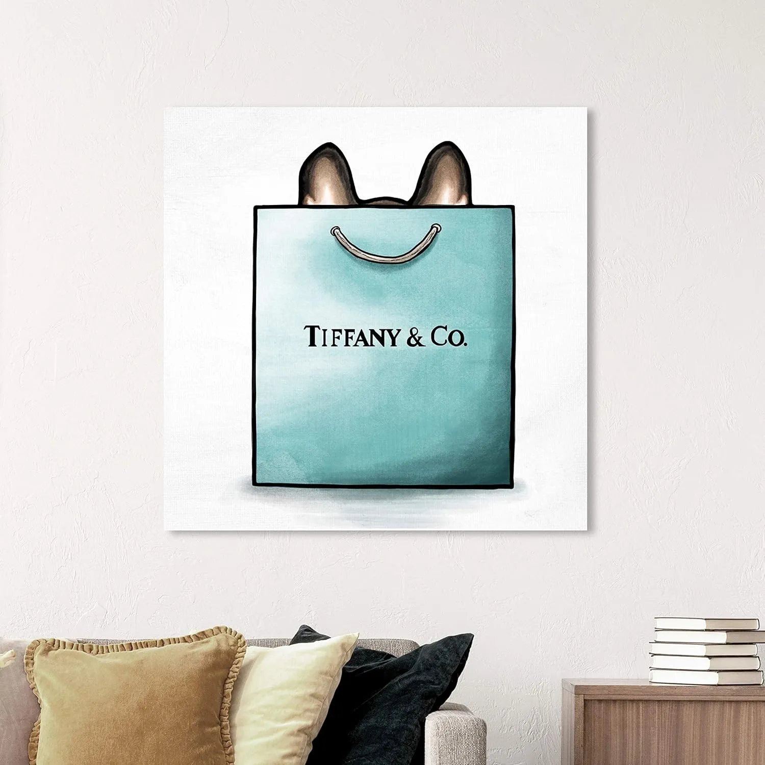 The Oliver Gal Artist Co. Fashion and Glam Wall Art Canvas Prints 'Shop and Peek'