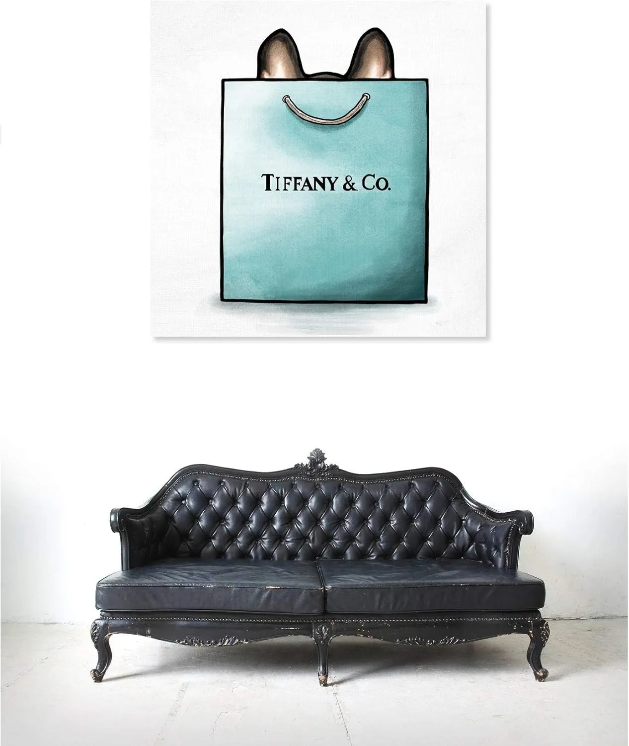 The Oliver Gal Artist Co. Fashion and Glam Wall Art Canvas Prints 'Shop and Peek'