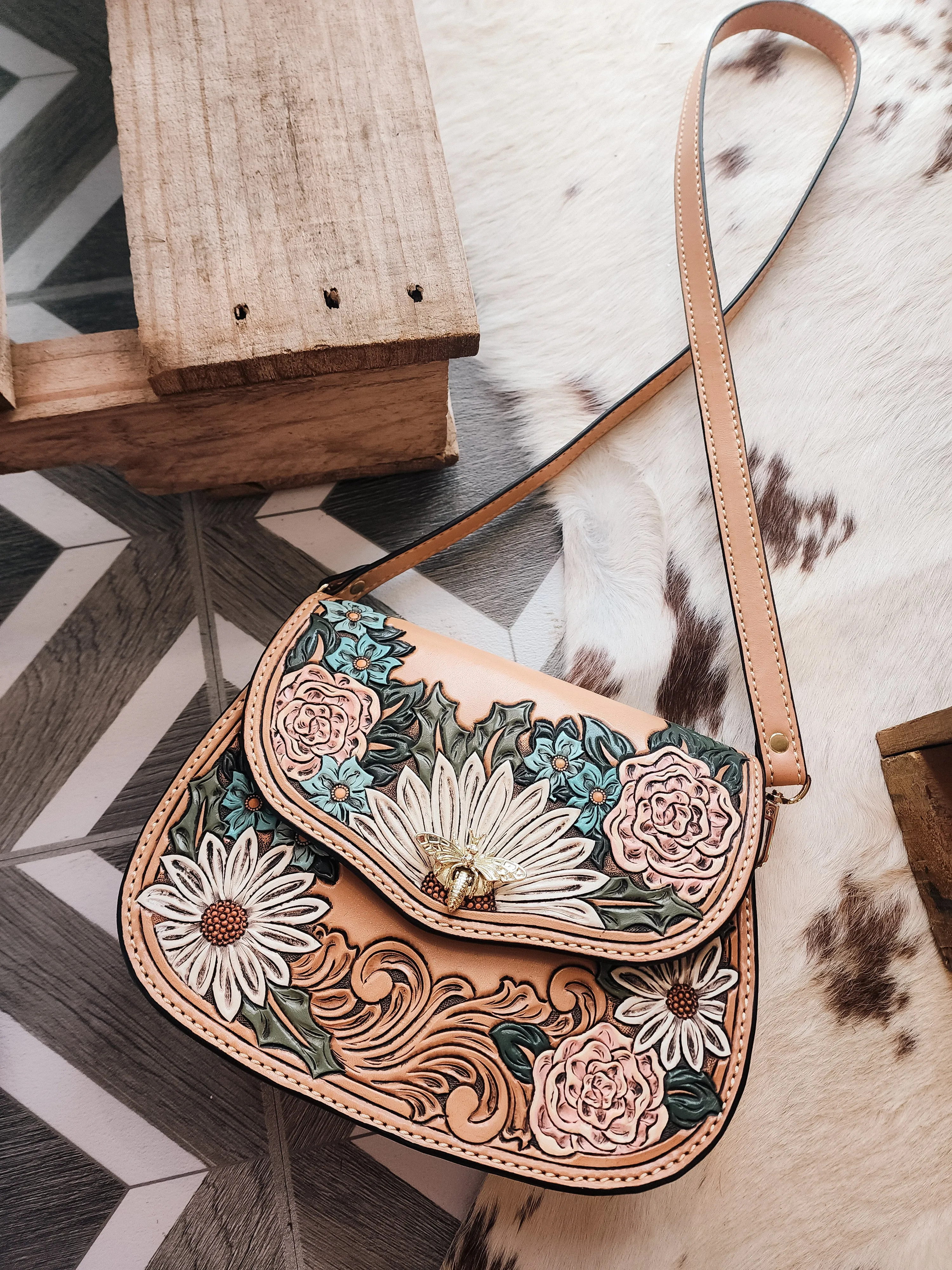 The Ruby Purse- Spring Time Daisy