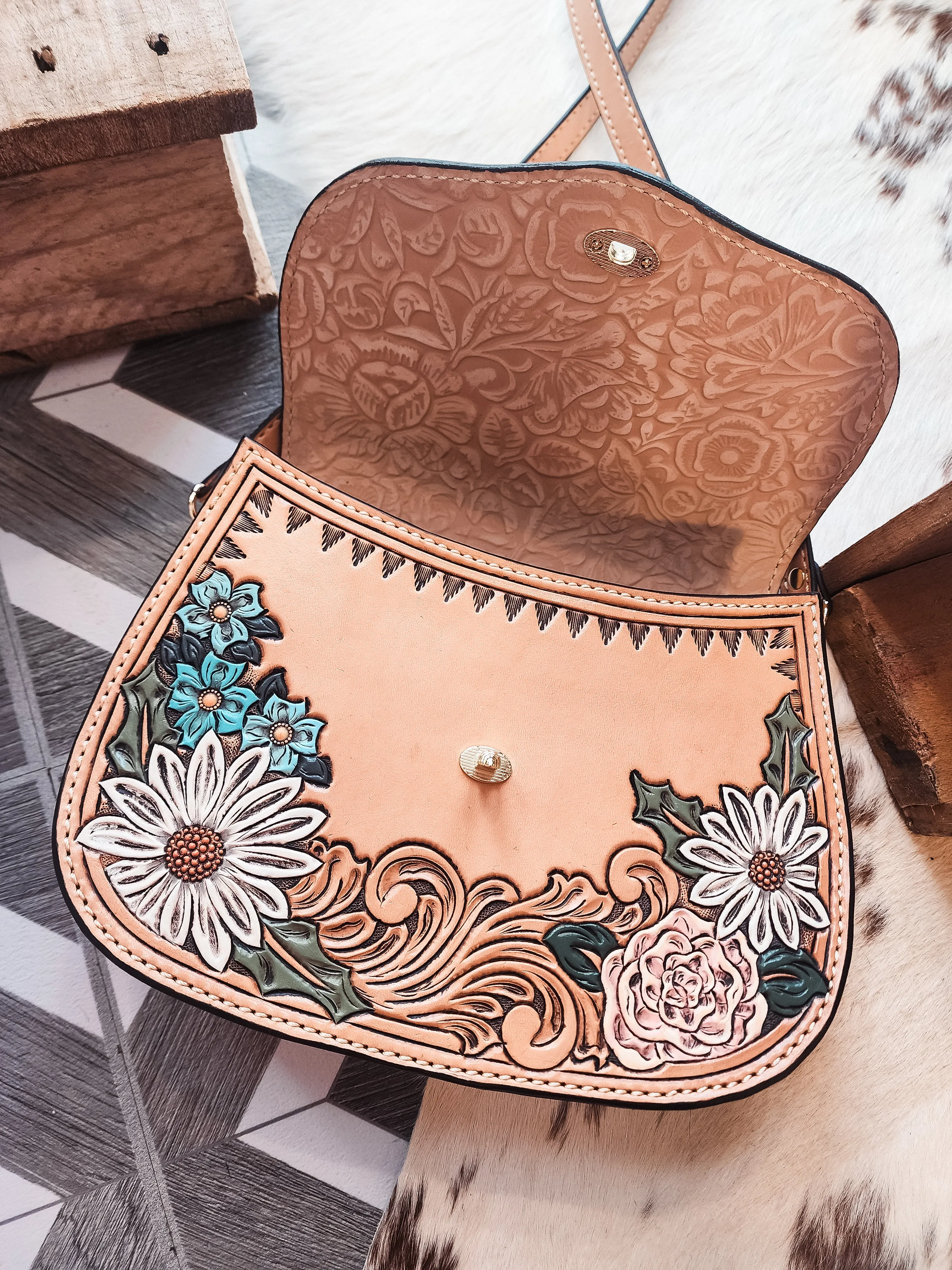 The Ruby Purse- Spring Time Daisy
