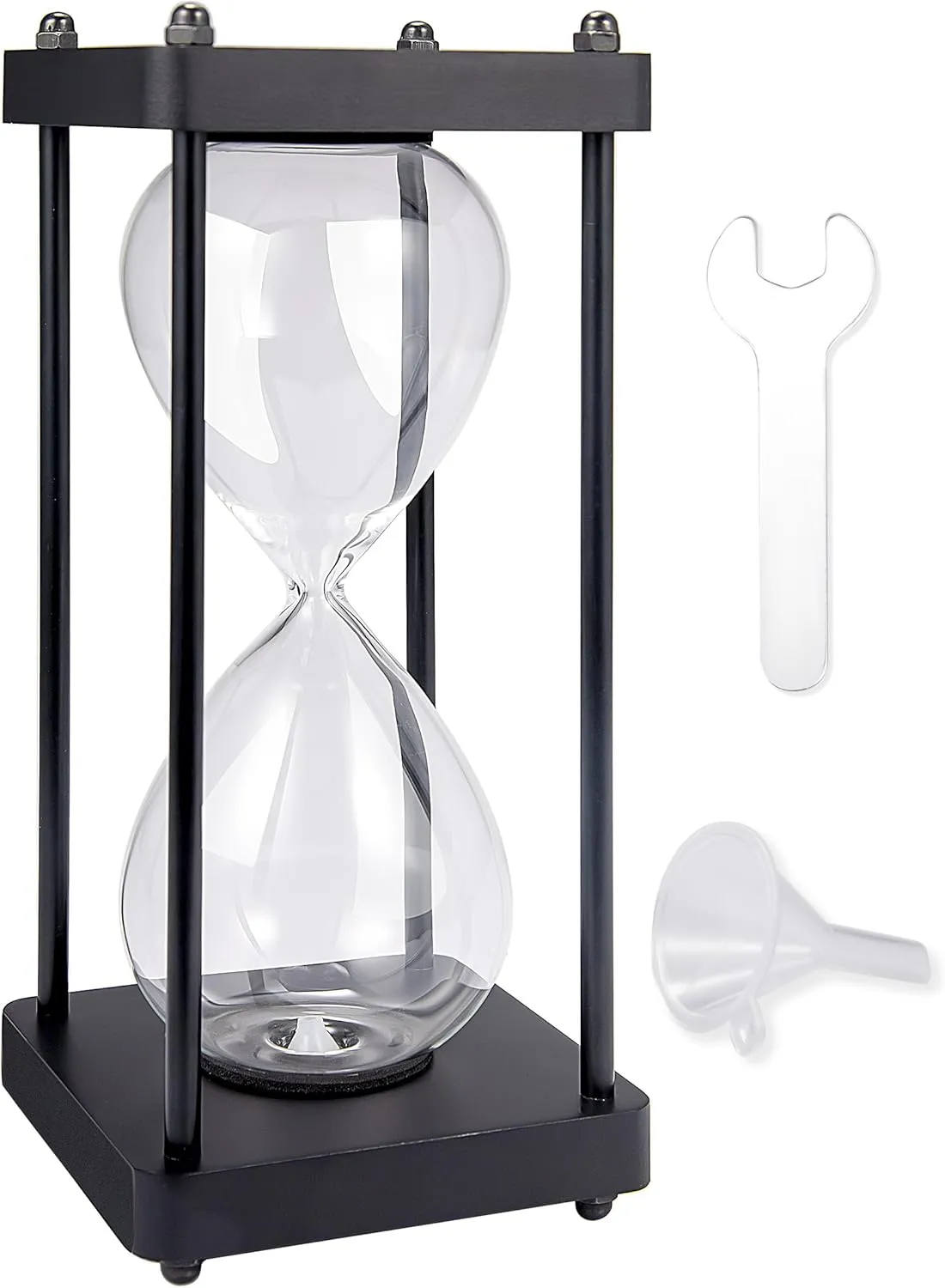 Timeless Hourglass Memorial Urns for Human Pet Ashes Vintage Wooden Hourglass Fillable Keepsake Urns Fillable Hour Glass Cremation Jewelry