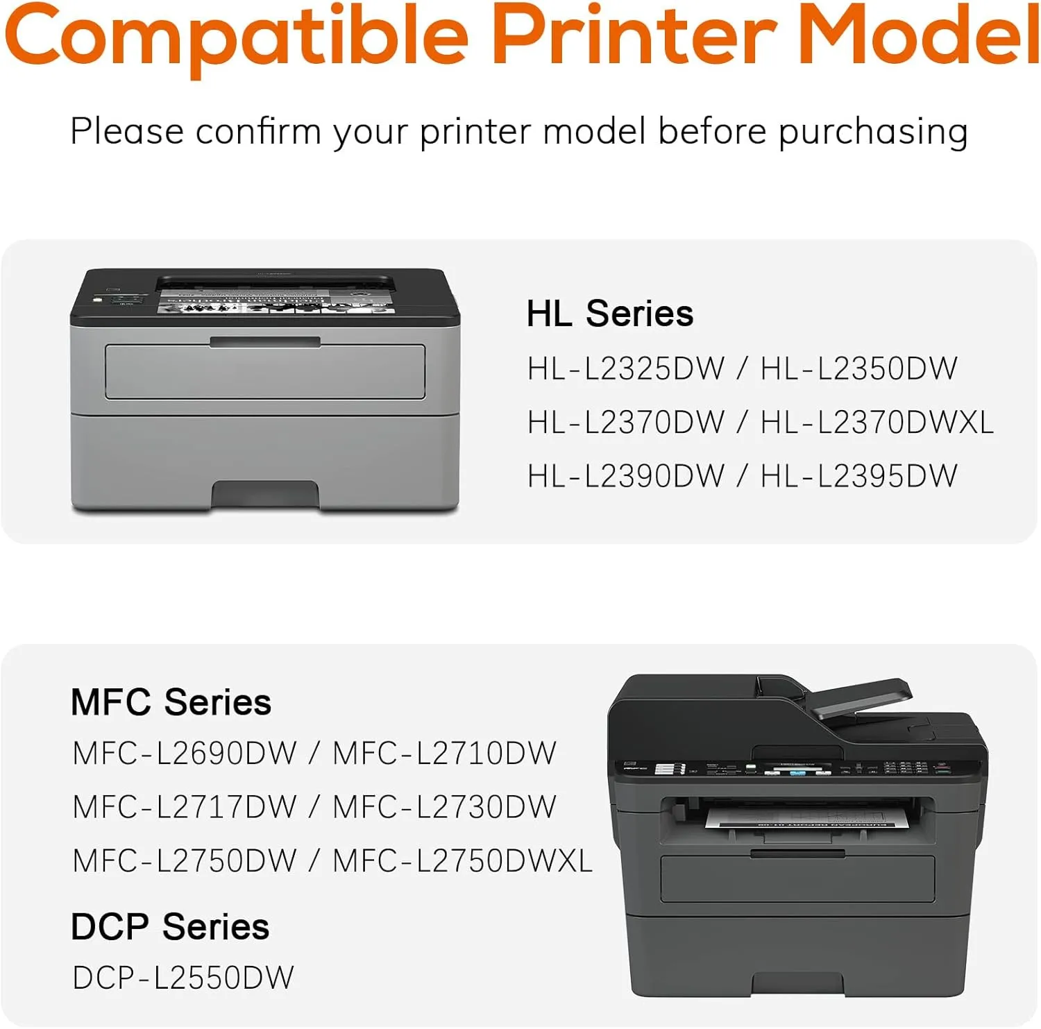 TN760 Toner for Brother Printer Compatible Replacement for Brother TN-760 TN730 TN-730 for MFC-L2710DW DCP-L2550DW MFC-L2750DW HL-L2350DW HL-L2395DW HL-L2390DW HL-L2370DW (Black 2-Pack)