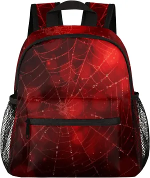 Toddler Backpack for Boys,Cobweb Spider Webs Mini backpack for Kids Preschool Kindergarten School Bag 12 Inch, Small Bookbag Casual Daypack for Girls Children