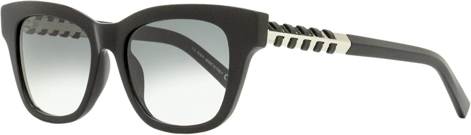 Tod's TO0200 Sunglasses - Shiny Black Frame, Gradient Smoke Lenses, 53 mm Lens TO02005301B