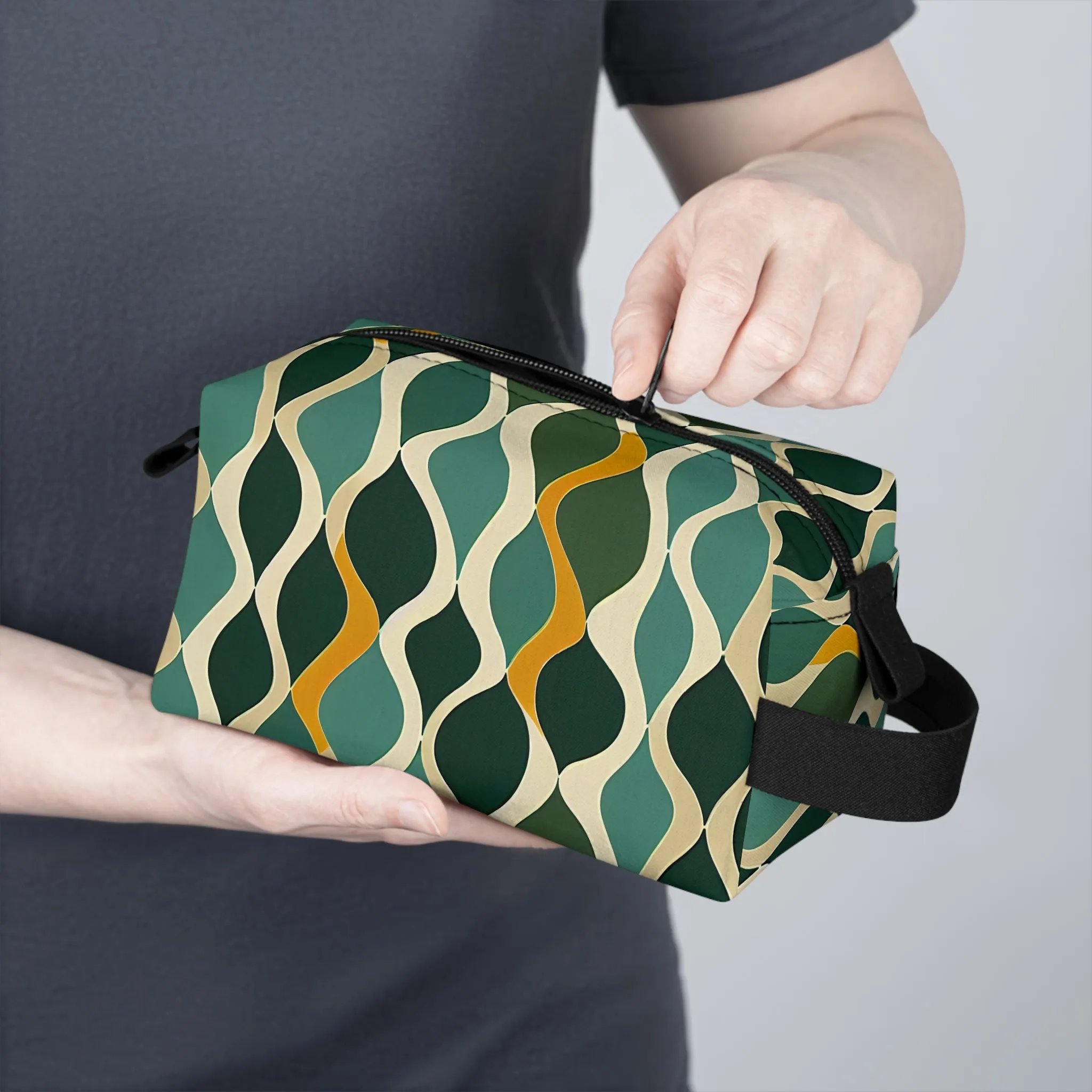 Toiletry Bag - Deco Aqua Ringlets