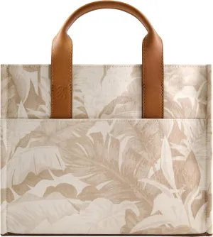 Tommy Bahama Women's Tote Bag, Medium Travel Purse Handbag with Adjustable Shoulder Strap and Leather Trim