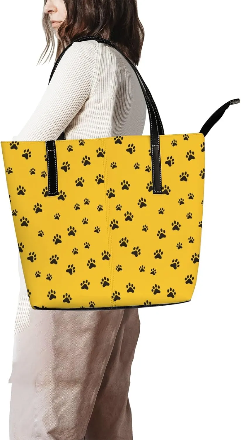 Tote Bag for Women PU Leather Handbags Women's Crossbody Handbags Work Tote Bags for Women Coachbags Tote Bag with Zipper