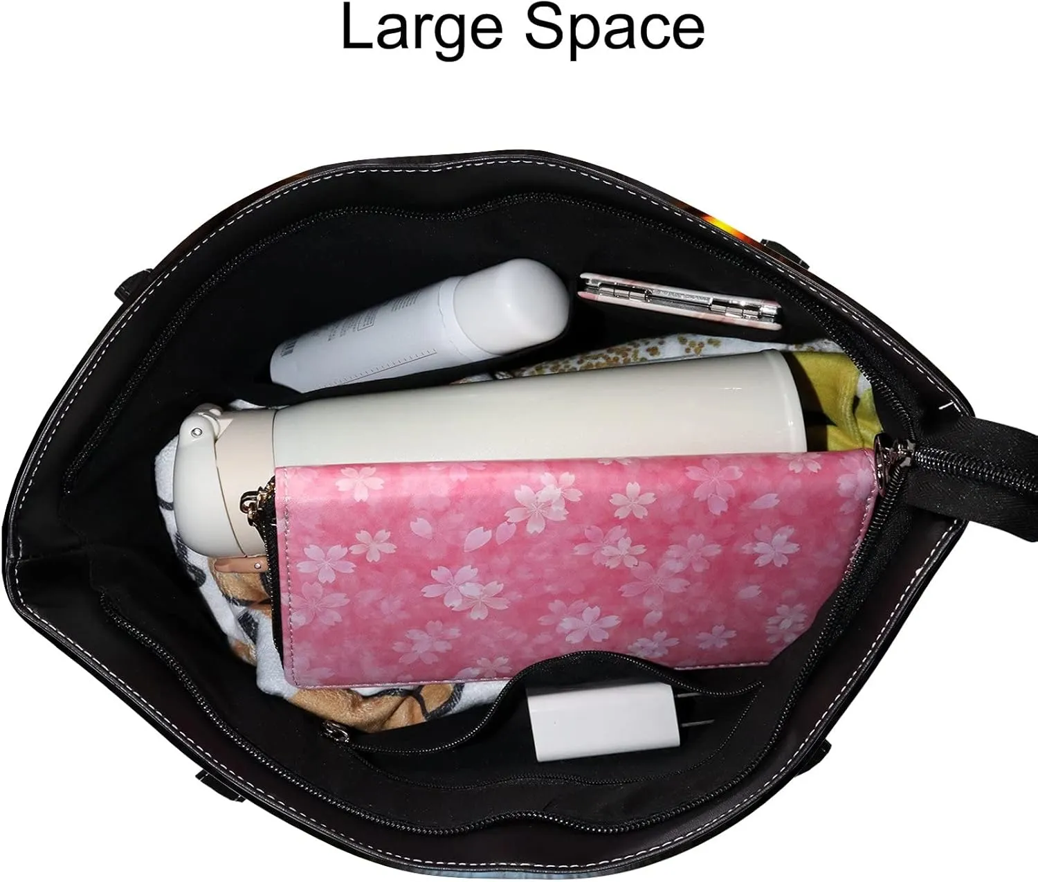 Tote Bag for Women PU Leather Handbags Women's Crossbody Handbags Work Tote Bags for Women Coachbags Tote Bag with Zipper